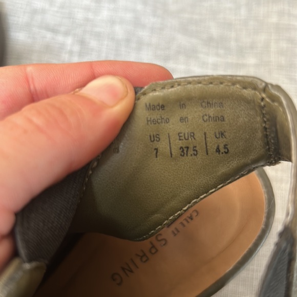 Army Green Peep Toe - Picture 3 of 3